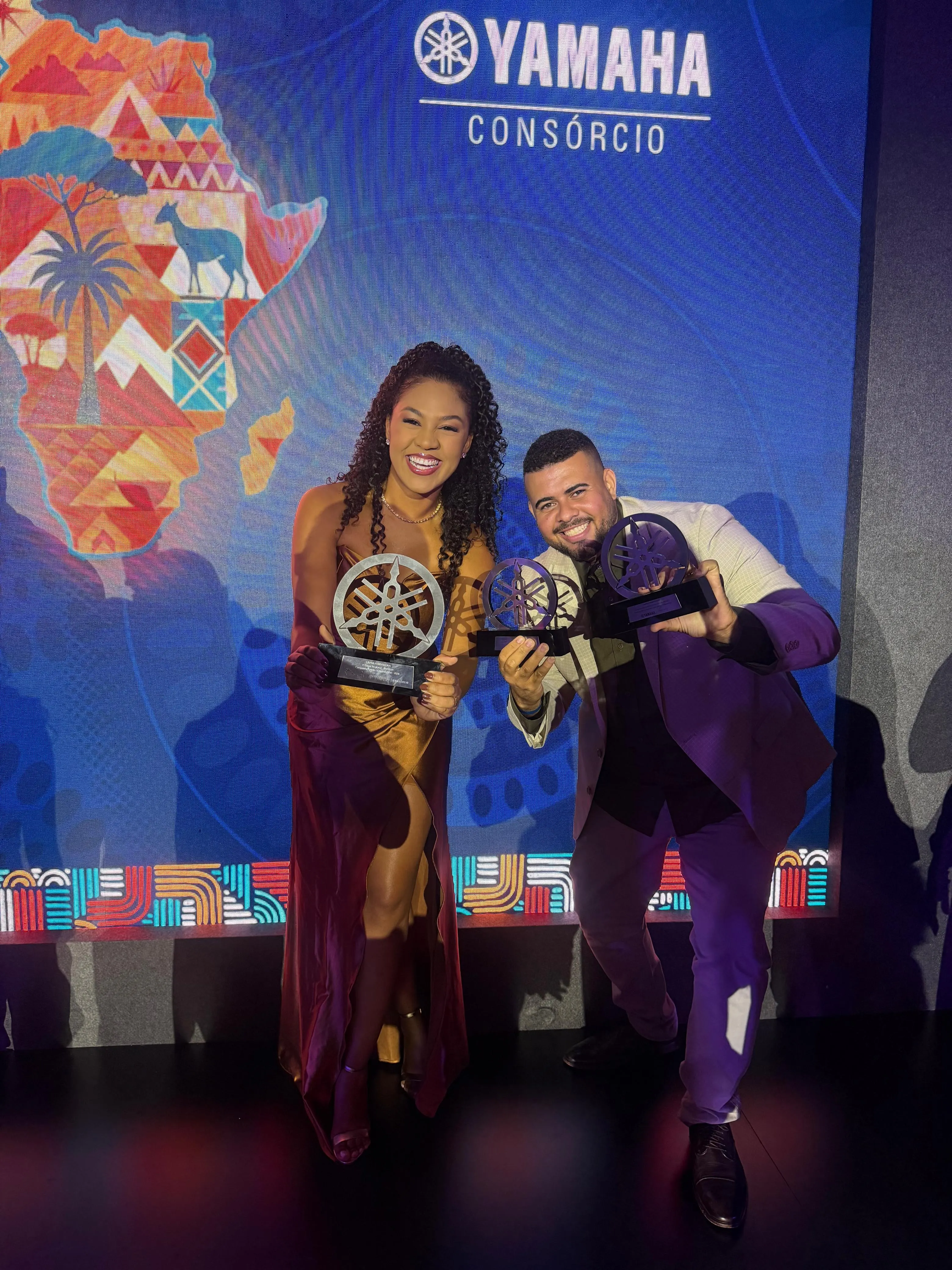 Equipe da Cápua em premiação da Yamaha
